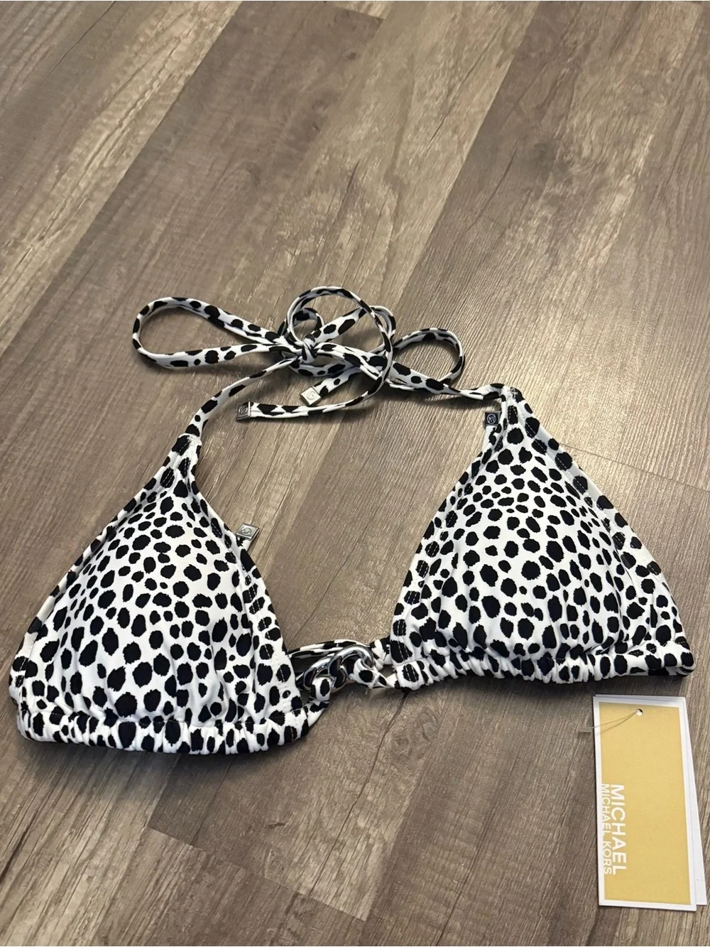 NWT Michael Kors Animal Print Bikini Top